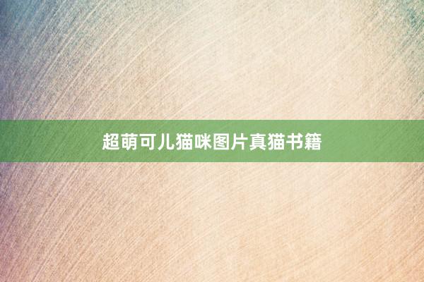 超萌可儿猫咪图片真猫书籍